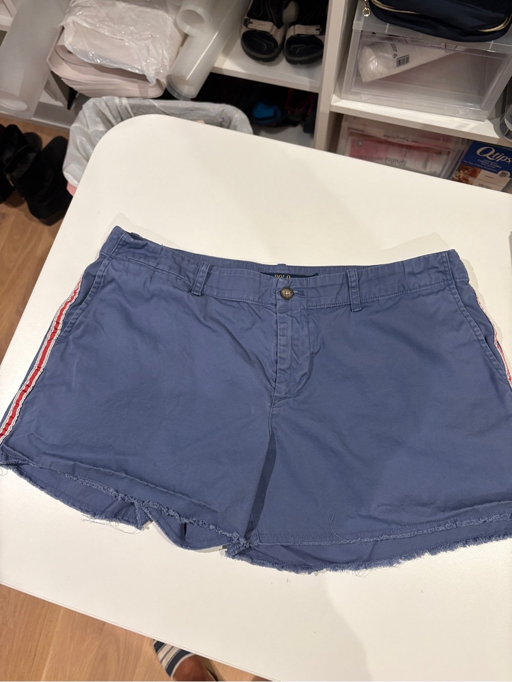 Ralph Lauren Polo blue khaki shorts, size 10